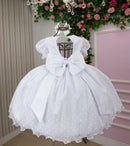 Vestido Marie Branco Bolinhas - Leveza e Elegância para Meninas | Bebeloo Kids