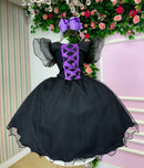 Vestido Tematicos Kids Halloween Encanto Sombrio - Leveza e Elegância para Meninas | Bebeloo Kids