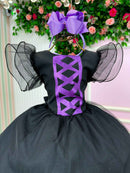 Vestido Tematicos Kids Halloween Encanto Sombrio - Leveza e Elegância para Meninas | Bebeloo Kids