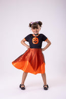 Fantasia Halloween Menina Bruxinha Abóbora Laranja - Qualidade e Cuidado para os Pequenos | Bebeloo Kids
