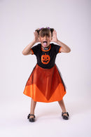 Fantasia Halloween Menina Bruxinha Abóbora Laranja - Qualidade e Cuidado para os Pequenos | Bebeloo Kids
