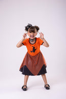 Fantasia Halloween Menina Bruxinha Laranja - Qualidade e Cuidado para os Pequenos | Bebeloo Kids