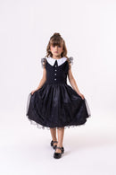 Vestido Marie Tematico Wandinha - Vandinha - Leveza e Elegância para Meninas | Bebeloo Kids