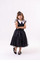 Vestido Marie Tematico Wandinha - Vandinha - Leveza e Elegância para Meninas | Bebeloo Kids