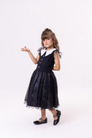 Vestido Marie Tematico Wandinha - Vandinha - Leveza e Elegância para Meninas | Bebeloo Kids