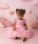Vestido Marie Rosa Bebe Bolinhas - Leveza e Elegância para Meninas | Bebeloo Kids