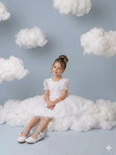 Vestido Marie Branco Bolinhas - Leveza e Elegância para Meninas | Bebeloo Kids