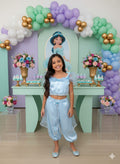 Fantasia Princesa Princesa Jasmine Azul Bebe - Qualidade e Cuidado para os Pequenos | Bebeloo Kids