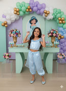 Fantasia Princesa Princesa Jasmine Azul Bebe - Qualidade e Cuidado para os Pequenos | Bebeloo Kids