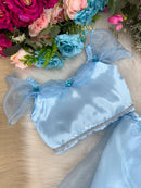 Fantasia Princesa Princesa Jasmine Azul Bebe - Qualidade e Cuidado para os Pequenos | Bebeloo Kids