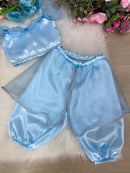 Fantasia Princesa Princesa Jasmine Azul Bebe - Qualidade e Cuidado para os Pequenos | Bebeloo Kids