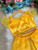 Fantasia Princesa Princesa Jasmine Amarela Modelo 2 - Qualidade e Cuidado para os Pequenos | Bebeloo Kids
