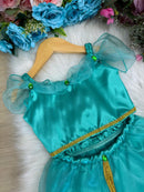 Fantasia Princesa Princesa Jasmine Verde Tiffany - Qualidade e Cuidado para os Pequenos | Bebeloo Kids