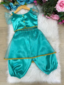 Fantasia Princesa Princesa Jasmine Verde Tiffany - Qualidade e Cuidado para os Pequenos | Bebeloo Kids