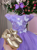 Vestido Marie Jardim Encantado Mel Lilás - Leveza e Elegância para Meninas | Bebeloo Kids