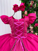 Fantasia/ Vestido Mini Miss Longo A Bela Adormecida - Aurora Pink - Diversão e Encanto para Brincar | Bebeloo Kids
