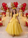 Fantasia/ Vestido Mini Miss Longo A Bela E A Fera - Diversão e Encanto para Brincar | Bebeloo Kids