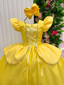 Fantasia/ Vestido Mini Miss Longo A Bela E A Fera - Diversão e Encanto para Brincar | Bebeloo Kids