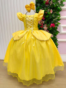 Fantasia/ Vestido Mini Miss Longo A Bela E A Fera - Diversão e Encanto para Brincar | Bebeloo Kids