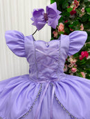 Fantasia/ Vestido Mini Miss Longo Rapunzel - Diversão e Encanto para Brincar | Bebeloo Kids
