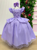Fantasia/ Vestido Mini Miss Longo Rapunzel - Diversão e Encanto para Brincar | Bebeloo Kids