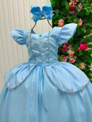 Fantasia/ Vestido Mini Miss Longo Cinderela - Diversão e Encanto para Brincar | Bebeloo Kids