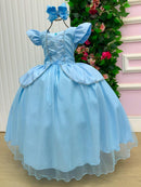 Fantasia/ Vestido Mini Miss Longo Cinderela - Diversão e Encanto para Brincar | Bebeloo Kids