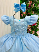 Fantasia/ Vestido Mini Miss Longo Cinderela - Diversão e Encanto para Brincar | Bebeloo Kids