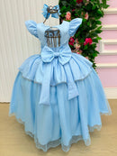 Fantasia/ Vestido Mini Miss Longo Cinderela - Diversão e Encanto para Brincar | Bebeloo Kids